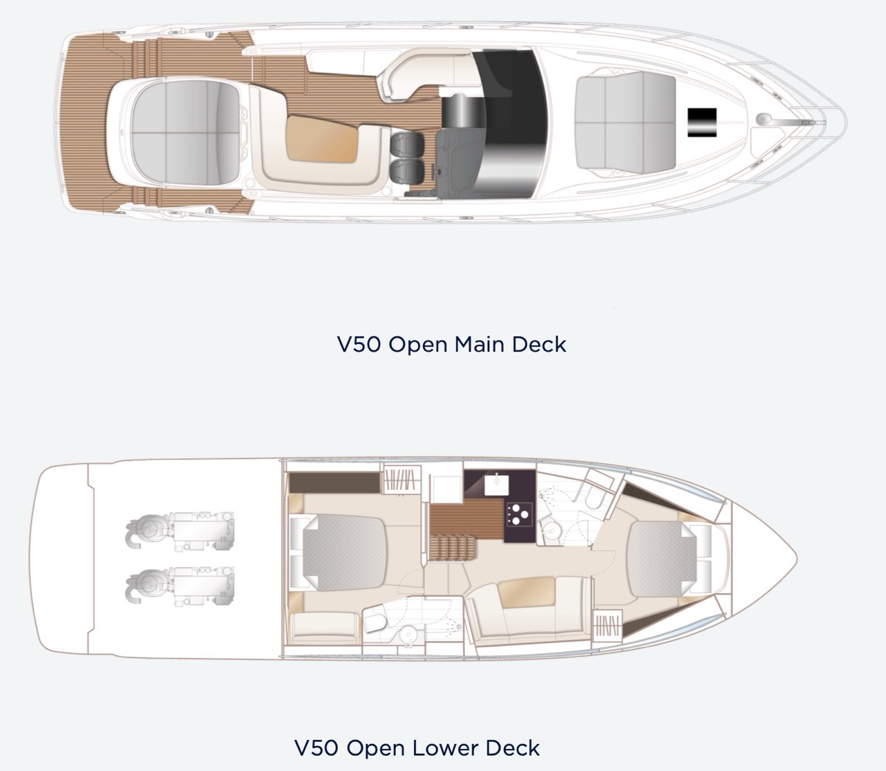 Princess V50 Bateau occasion